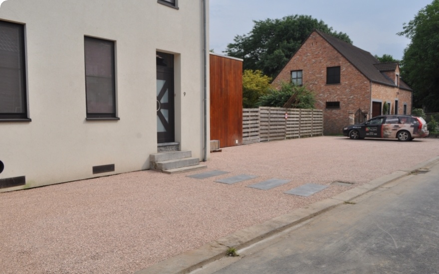 Cration Entre de maison en Alvostar  Orp-Jauche