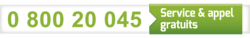 Numéro Vert : 0 800 20 045