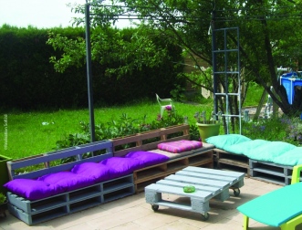 L'upcycling: mon salon de jardin en palettes