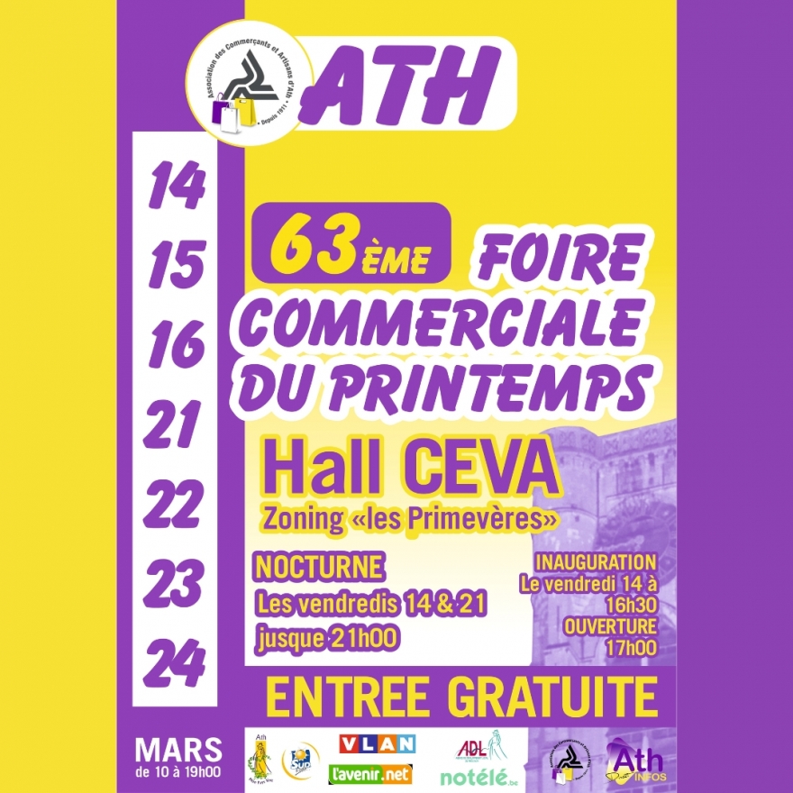 Rendez-vous à la Foire commerciale d'Ath !