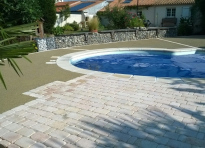 Plage de piscine style  en Vend�e