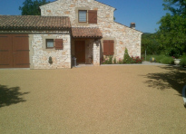 Descente de garage style Naturel Cottage en Ard�che