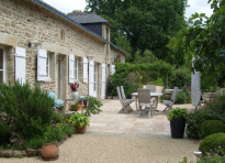 Terrasse style Naturel Cottage en Mayenne