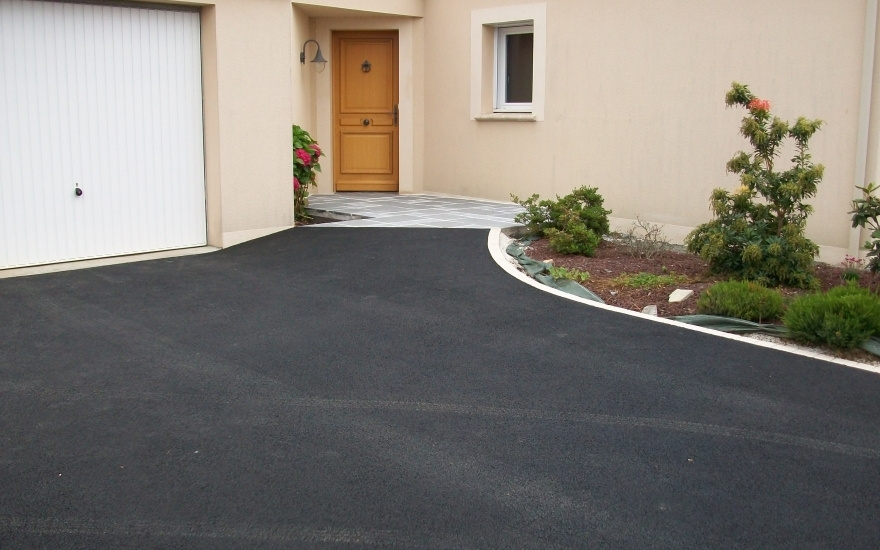 Projet d'am?nagement de Descente de garage en enrob� noir � chaud